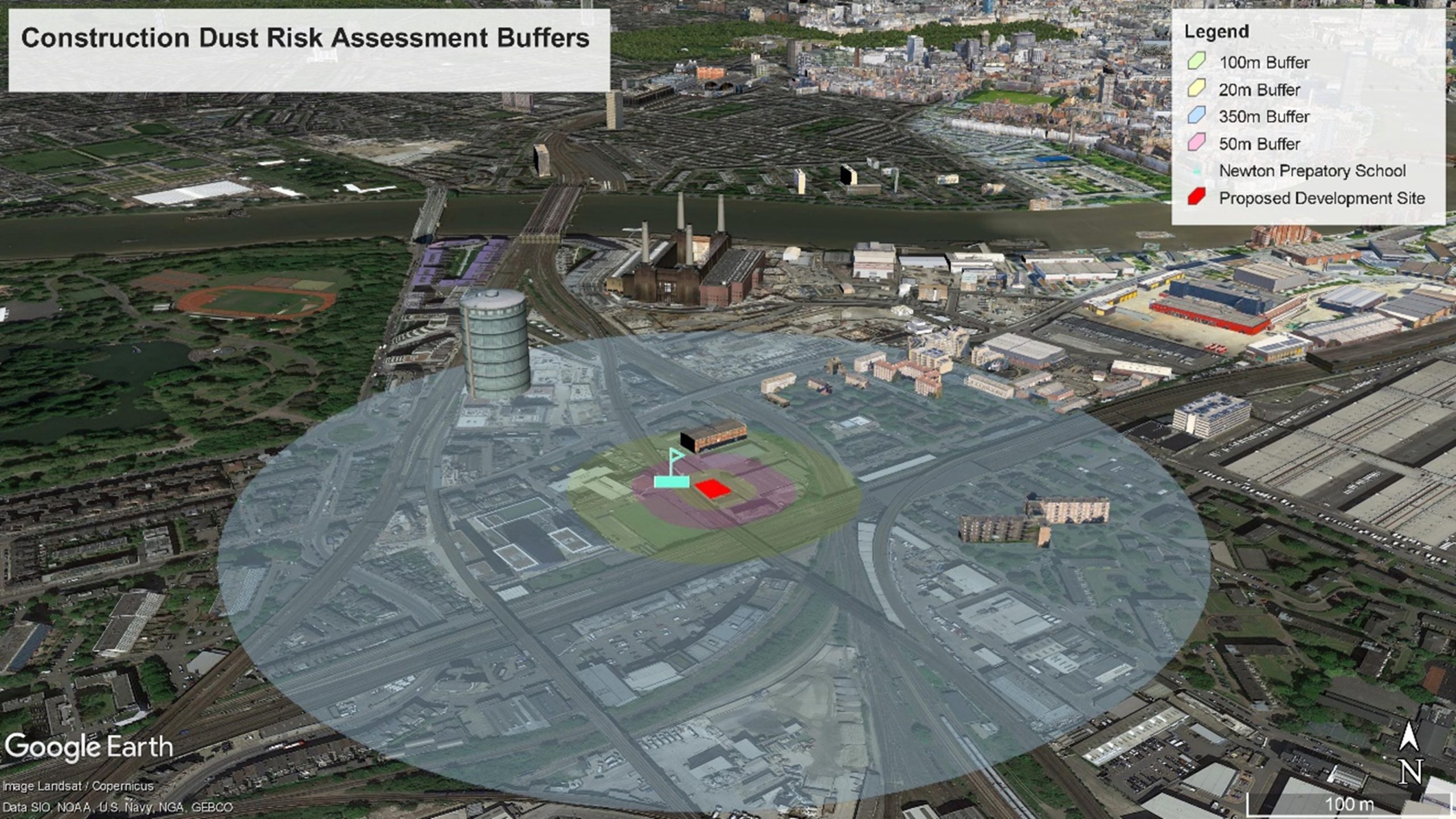Construction Dust Risk Assessment Buffers